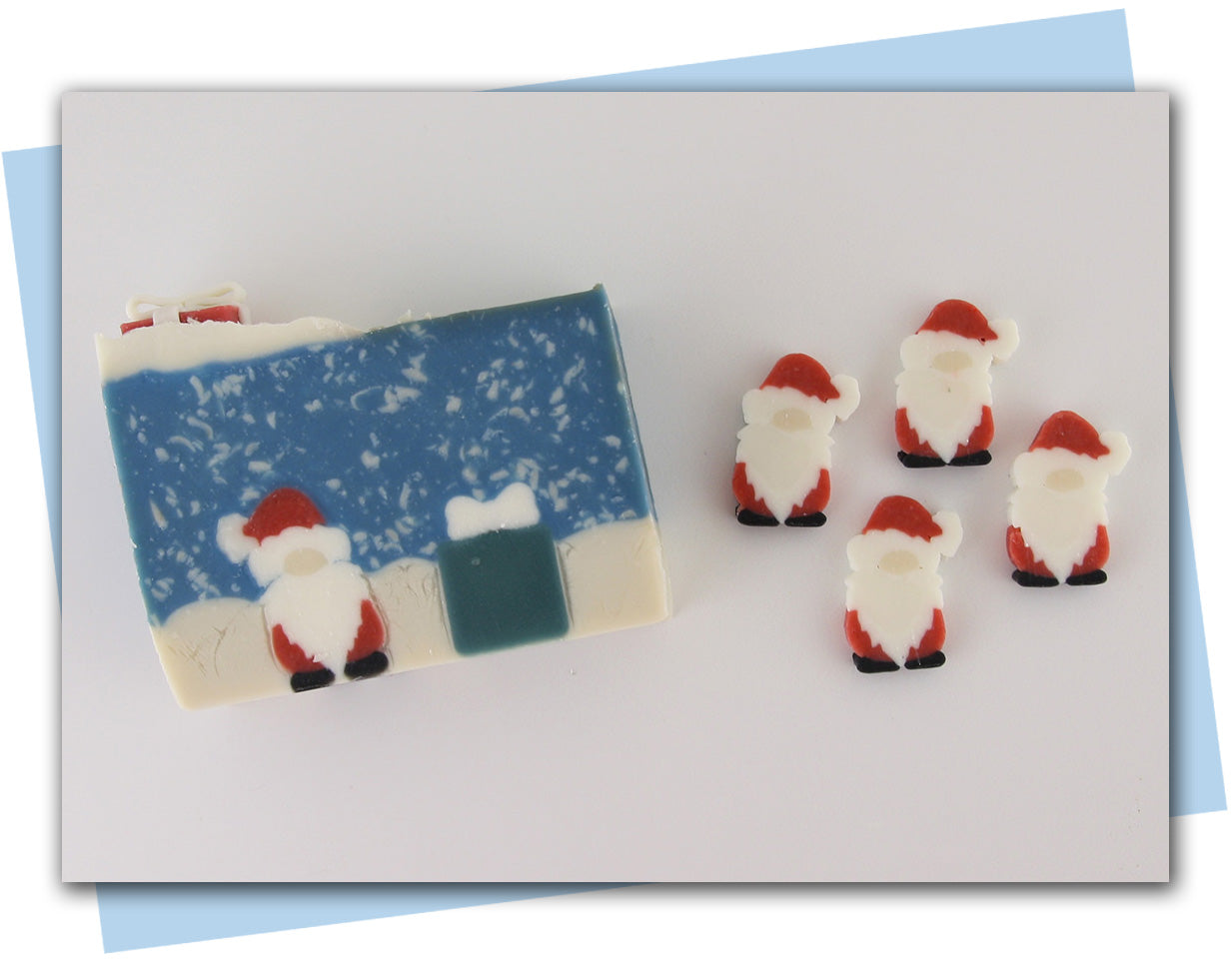 santa gnome extruder discs bar soap example