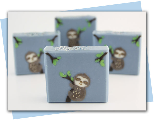 bars of soap with sloth
