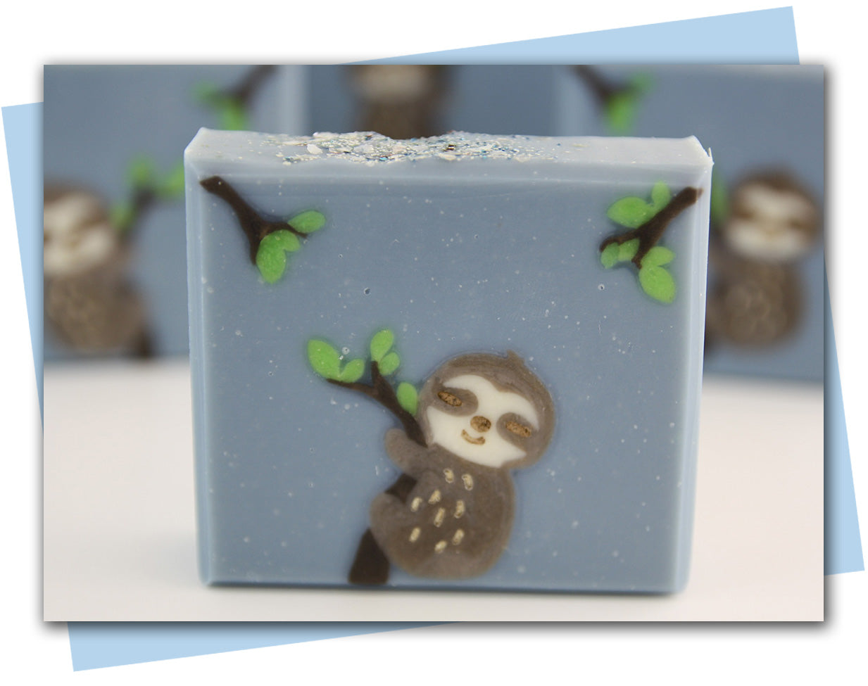 bars of soap with sloth