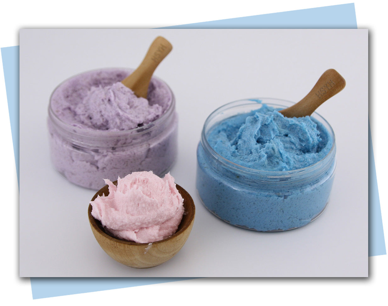 sugar scrub in jars