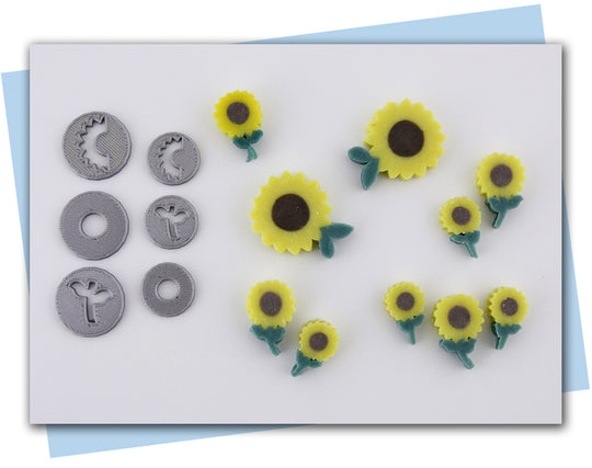 Sunflower extruder discs pieces and embeds