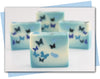 bar of soap with butterflies in design