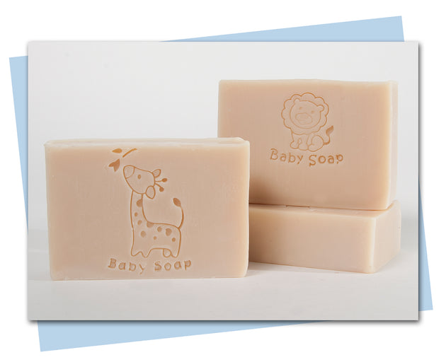 bars of  "Baby Soap" Goat’s Milk (Fragrance Free)