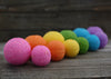balls of Bath Fizzies in different colors