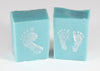 Baby Shower Favors half bar with feet stamp