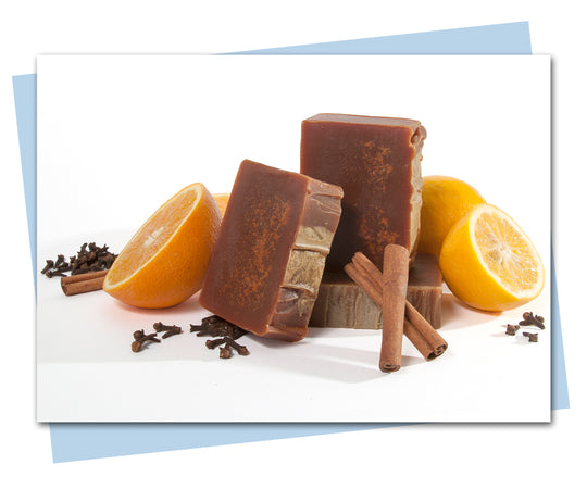Cinnamon, Clove, Orange & Lemon Goat’s Milk  bars of soap