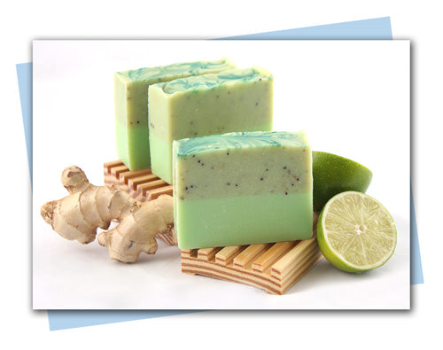 Ginger Lime bars of soap