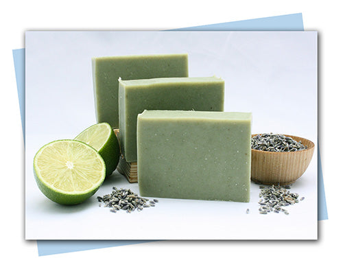 Lime & Lavender bars of soaps