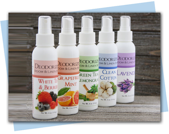Bottles of Deodorizing Room Spray